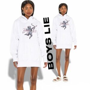 BOYS LIE “Metal” Oversized Graphic Hoodie